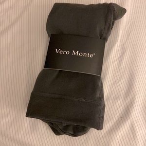 VERO MONTE Womens Opaque Fleece Lined Tights